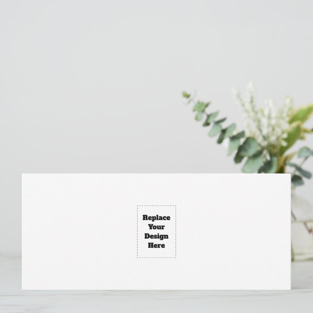 Cartes Pour Fêtes Annuelles Créez votre propre blanc  (Debout devant)
