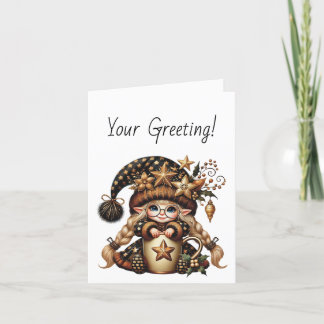 Cartes Pour Fêtes Annuelles Créez votre propre cacao Gnome de Noël magique