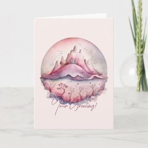Cartes Pour Fêtes Annuelles Créez votre propre château magique et vos montagne
