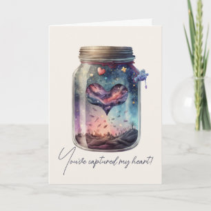Cartes Pour Fêtes Annuelles Créez Votre Propre Cœur d'Amour Magique Violet