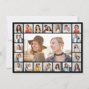 Cartes Pour Fêtes Annuelles Créez votre propre collage de 21 photos 