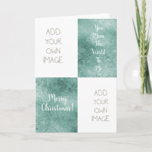 Cartes Pour Fêtes Annuelles Créez votre propre Glam vert Noël personnalisé