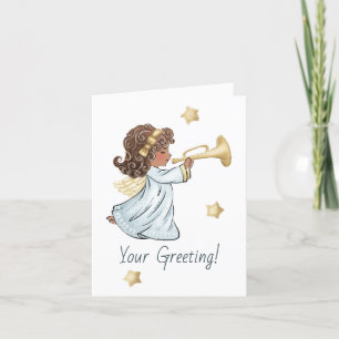 Cartes Pour Fêtes Annuelles Créez votre propre latino Trumpey Angel de Noël