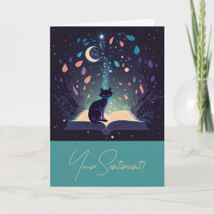 Cartes Pour Fêtes Annuelles Créez votre propre magie mystique de chat noir