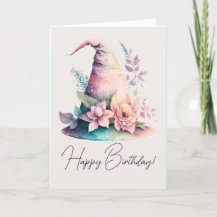 Cartes Pour Fêtes Annuelles Créez votre propre Pastel Rainbow Witch Casquettes