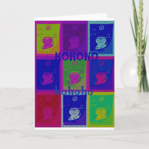 Cartes Pour Fêtes Annuelles Créez votre propre Père Noël HoHoho Pop Art spécia