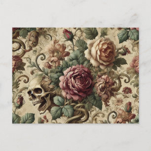 Cartes Pour Fêtes Annuelles Crématoire en bois de rose - Victorien gothique