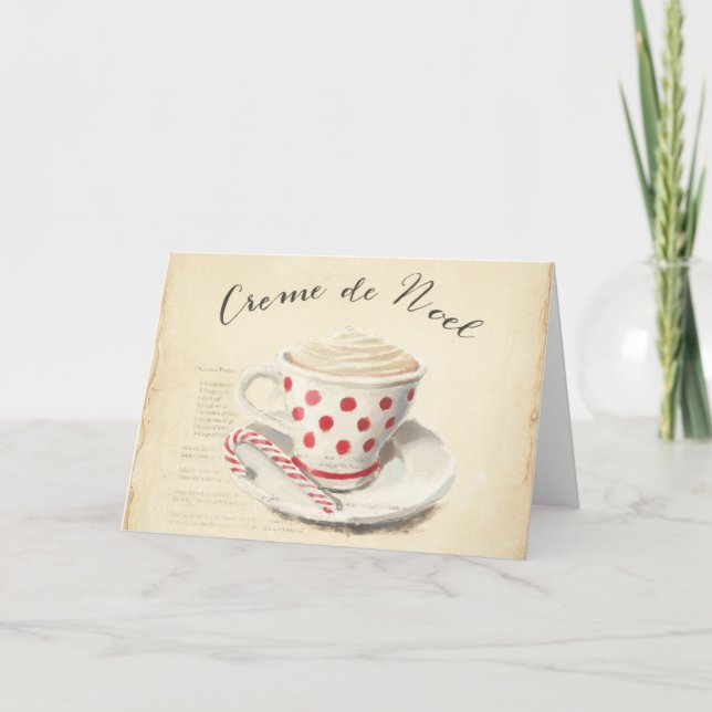 Cartes Pour Fêtes Annuelles Creme de Noel (Devant)