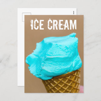 Cartes Pour Fêtes Annuelles Crème glacée avec macro gaufre