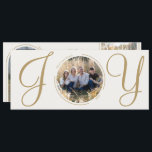 Cartes Pour Fêtes Annuelles Crème Gold Elegant minimaliste Noël Joie Photo<br><div class="desc">Voici notre Crème Gold Elegant Minimalist Christmas Joy Photo Holiday Card design, une façon sophistiquée, simple et polie d'offrir vos salutations de vacances les plus chaudes à vos amis et votre famille cette saison festive. Avec une toile de fond crème neutre et une calligraphie dorée élégante avec une variété de...</div>