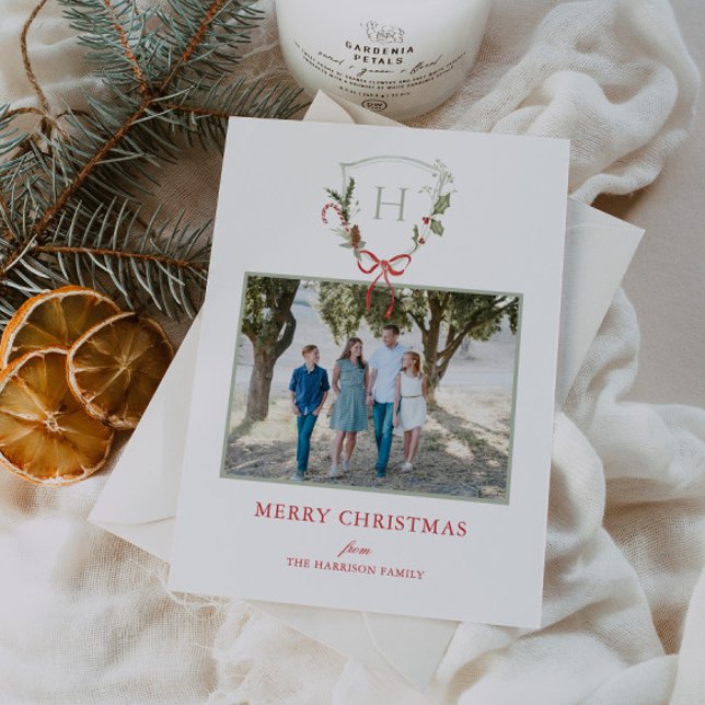 Cartes Pour Fêtes Annuelles Crest de Noël (Créateur téléchargé)