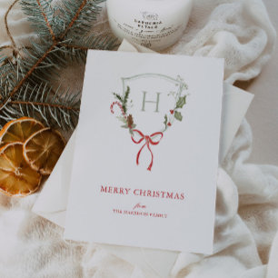 Cartes Pour Fêtes Annuelles Crest de Noël