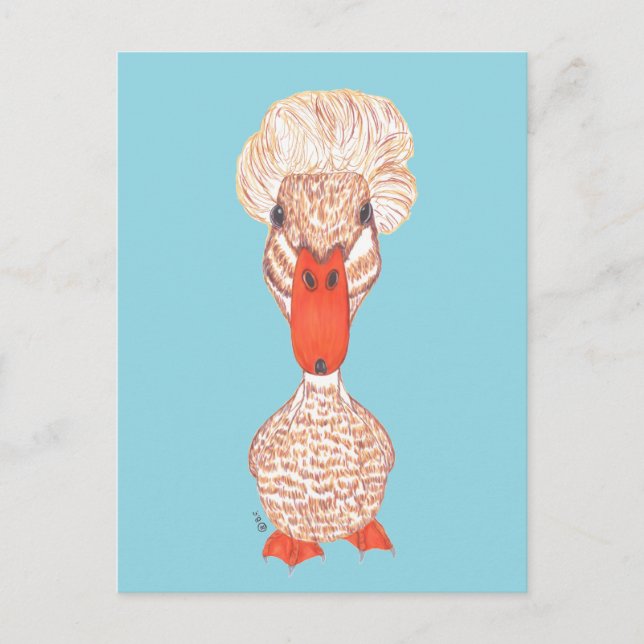 CARTES POUR FÊTES ANNUELLES CRESTED DUCK (Devant)
