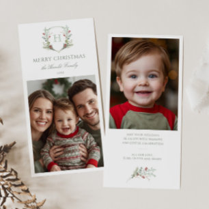 Cartes Pour Fêtes Annuelles Crête de Noël 2 Photo
