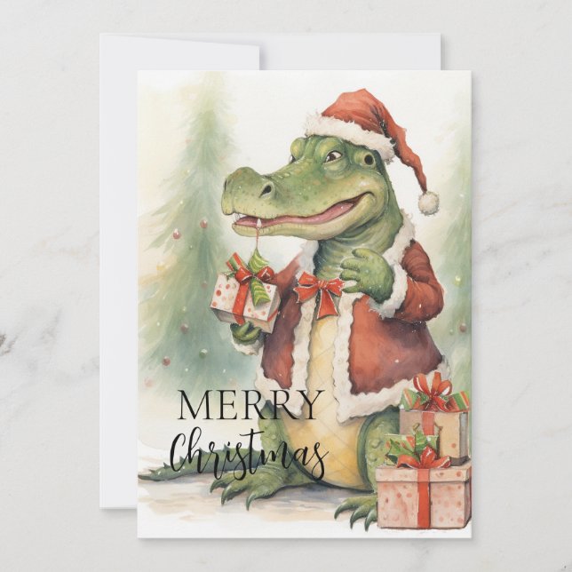 Cartes Pour Fêtes Annuelles Croc A Claus (Devant)