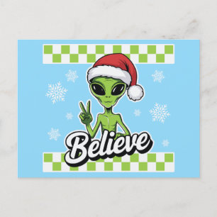 Cartes Pour Fêtes Annuelles Croire Alien
