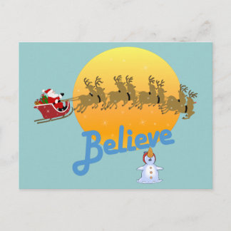 Cartes Pour Fêtes Annuelles Croire au Père Noël