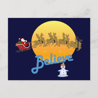 Cartes Pour Fêtes Annuelles Croire Au Père Noël
