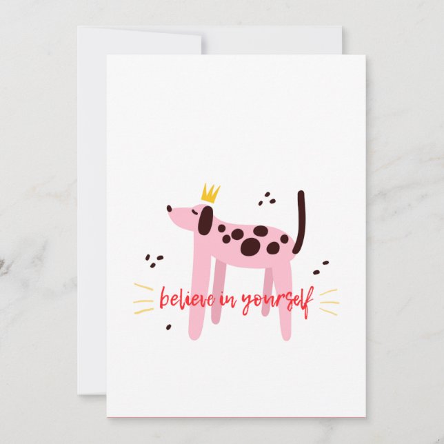 Cartes Pour Fêtes Annuelles Crois en toi-même (Devant)