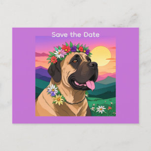 Cartes Pour Fêtes Annuelles Croisement entre un Dogue allemand et un Mastiff