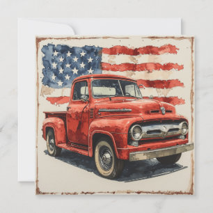 Cartes Pour Fêtes Annuelles Croiseur de drapeau emblématique : gloire Vintage