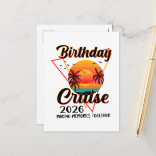 Cartes Pour Fêtes Annuelles Croisière d'anniversaire 2026 Créer des souvenirs