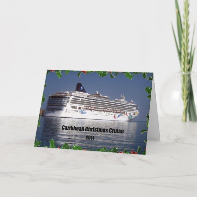 Cartes Pour Fêtes Annuelles Croisière de Noël des Caraïbes 2011 (Devant)