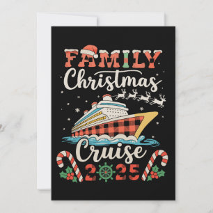 Cartes Pour Fêtes Annuelles Croisière de Noël en famille 2025 Correspondance V