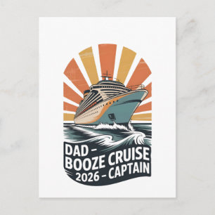 Cartes Pour Fêtes Annuelles Croisière de papa avec de l'alcool 2026 Famille en