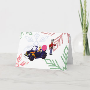 Cartes Pour Fêtes Annuelles Croisière en pain d'épices de caricature dans une 