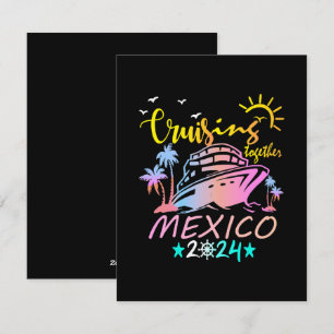 Cartes Pour Fêtes Annuelles Croisière familiale au Mexique