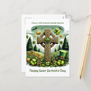 Cartes Pour Fêtes Annuelles Croix celtique : Fête de la Saint Patrick