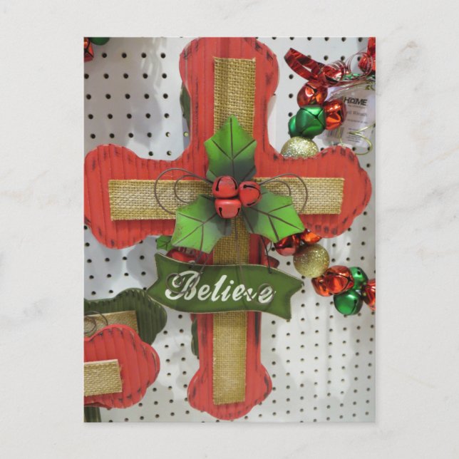 Cartes Pour Fêtes Annuelles Croix de Noël (Devant)