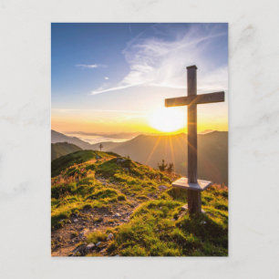 Cartes Pour Fêtes Annuelles Croix sur colline