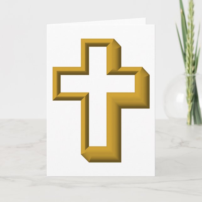 Cartes Pour Fêtes Annuelles Croix vide (Devant)