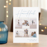 Cartes Pour Fêtes Annuelles Croquis Cursive 6 Photo Collage Hanoukka<br><div class="desc">Partagez de la joie avec ces cartes de fin de année Hanoukka modernes avec 6 de vos photos préférées dans une grille de montage. "Happy Hanoukka" apparaît en haut dans le serif classique et le script cursif à main décontractée. Personnalisez avec votre nom de famille et l'année en bas à...</div>