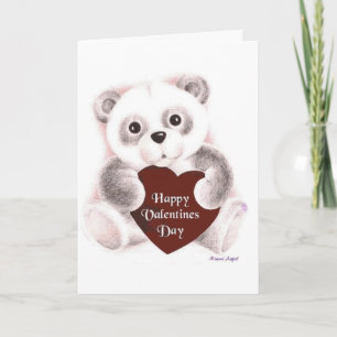 Cartes Pour Fêtes Annuelles Croquis Valentine Panda