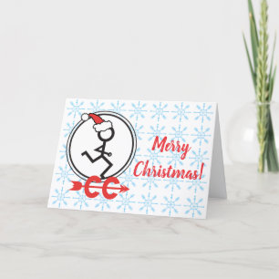 Cartes Pour Fêtes Annuelles Cross Country Snowflakes Holiday Runner © Card