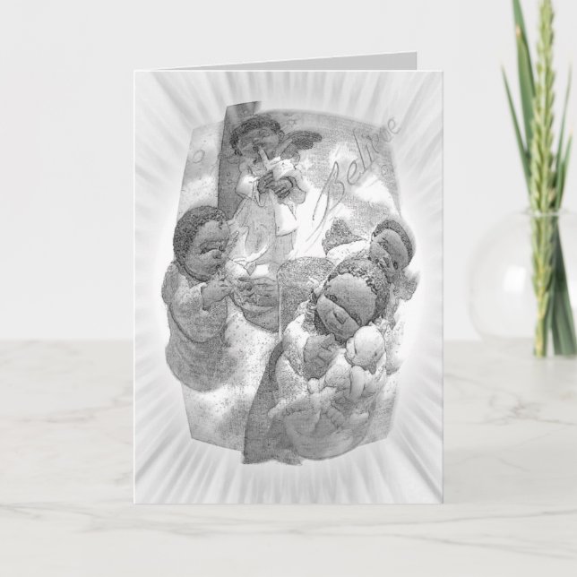 Cartes Pour Fêtes Annuelles Croyez (Devant)