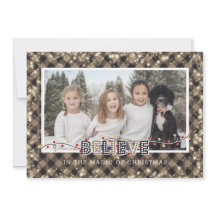 Croyez en la magie Rustique photo plaid