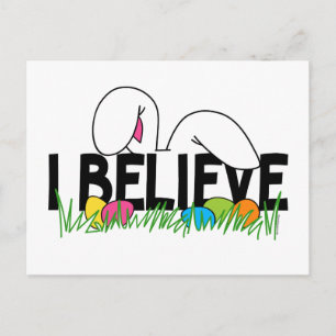 Cartes Pour Fêtes Annuelles Croyez En Le Lapin De Pâques