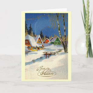 Cartes Pour Fêtes Annuelles Cru 1933 de Français de nouvelle année de Bonne