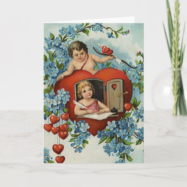Cartes Pour Fêtes Annuelles Cru à mon Valentine (Devant)