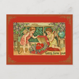 Cartes Pour Fêtes Annuelles Cru/carte postale antique de Valentine