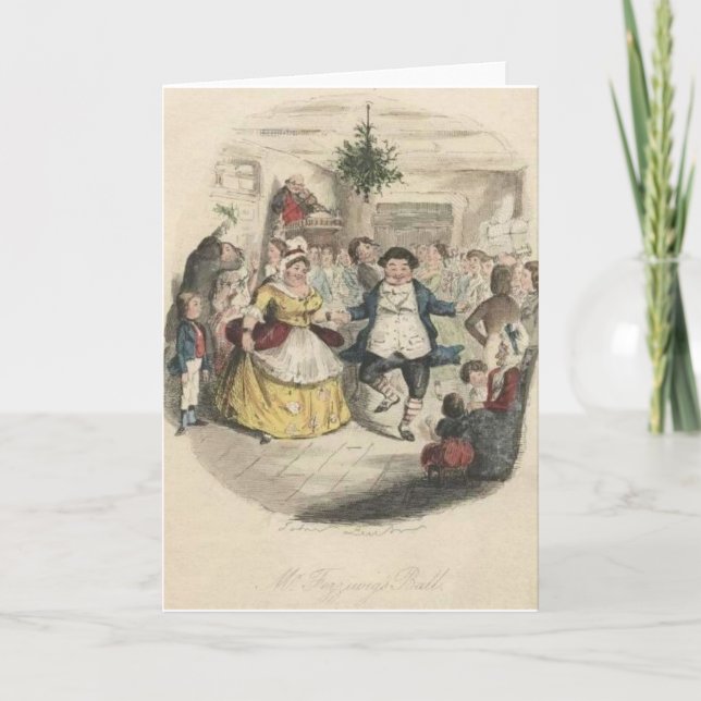 Cartes Pour Fêtes Annuelles Cru - danseurs chez Christmas Ball de M. (Devant)