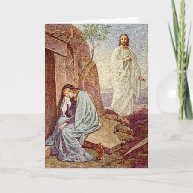 Cartes Pour Fêtes Annuelles Cru : Pâques - (Devant)