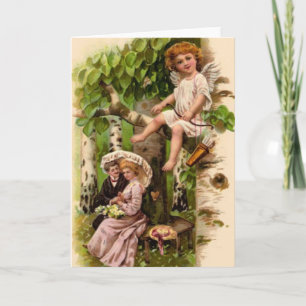 Cartes Pour Fêtes Annuelles Cru - Valentine - cupidon et couples