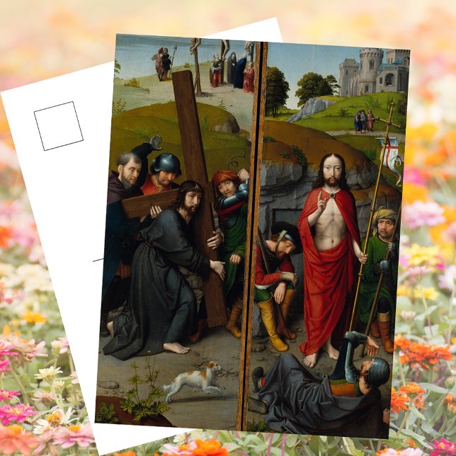Cartes Pour Fêtes Annuelles Crucifixion Lent Résurrection Jésus Christ Pâques (Religious Christian Catholic Crucifixion Lent Resurrection Jesus Christ Easter Holiday Postcard)