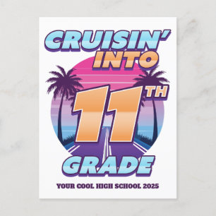 Cartes Pour Fêtes Annuelles Cruisin’ Retour à l’école 11e année
