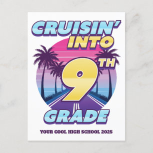 Cartes Pour Fêtes Annuelles Cruisin’ Retour à l’école 9e année